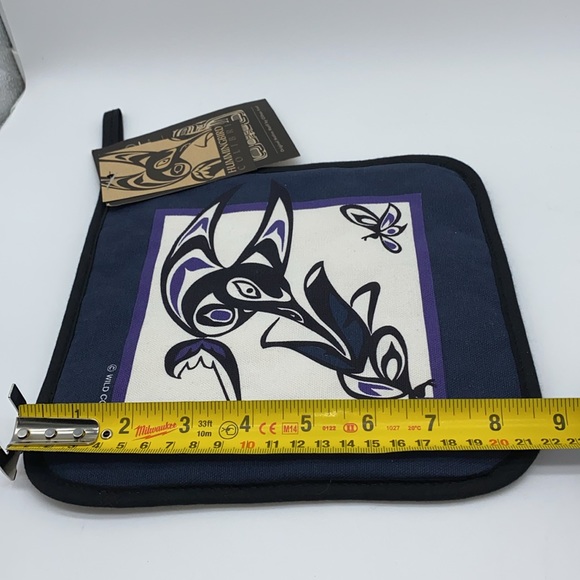 Native West Coast Clifton Fed Hummingbird Colibri Pot Holder Quilted Canada - Picture 10 of 12